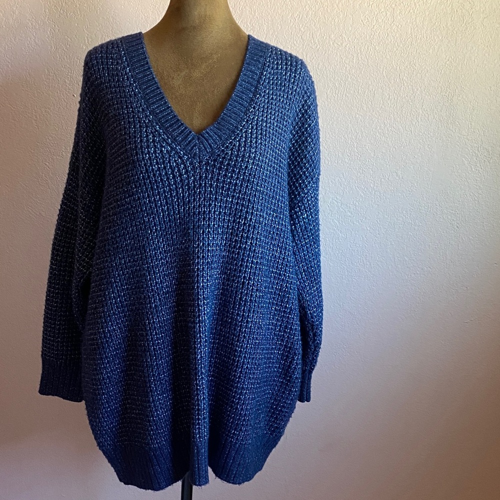 Torrid Deep Blue V-Neck Sweater